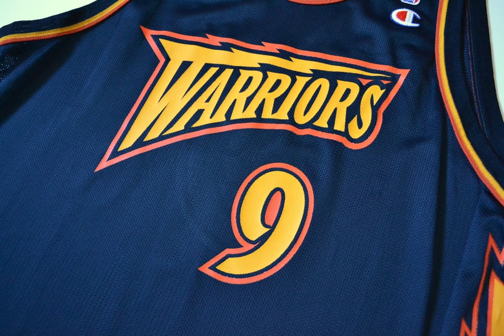 Vintage 1998 Golden State Warriors John Starks Champion Jersey Sz